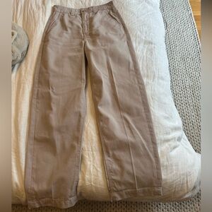 THE GREAT. Garment Dyed Chino Ranger in Washed Khaki Pants
